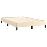 vidaXL Cadre de lit sans matelas crème 120x190 cm similicuir