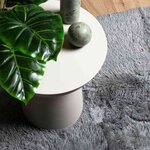 vidaXL Tapis shaggy à poils longs NAVARRA gris argenté 160x230 cm