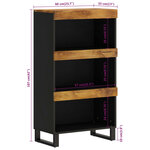 vidaXL Armoire latérale 60x33x107 cm bois massif de manguier