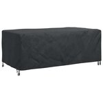 vidaXL Housse pour mobilier d'extérieur Noir 200 x 110 x 70 cm 210D