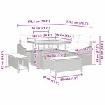 vidaXL Ensemble de canapé de jardin avec coussin 8 Pièces Gris