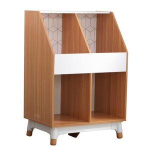 Kidkraft unité de stockage pour enfants mid-century modern 2 bacs gris