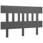 vidaXL Tête de lit Gris 138 5x3x81 cm Bois massif de pin