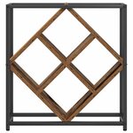 vidaXL Étagère à vin Bois ancien 51 x 18 x 52 5 cm Bois d'ingénierie