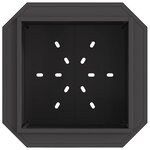 vidaXL Foyer sans fumée Noir 58 x 58 x 51 cm Acier laminé à froid