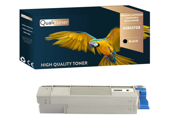 Qualitoner x1 toner 43865708 noir compatible pour oki