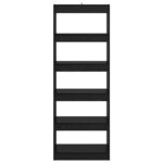 vidaXL Bibliothèque Chêne noir 60 x 30 x 166 cm Bois d'ingénierie