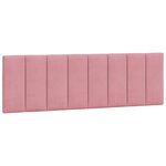 vidaXL Cadre de lit avec LED sans matelas rose 160x200 cm velours