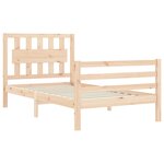 vidaXL Cadre de lit sans matelas bois massif