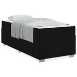 vidaXL Cadre de lit Noir 100 x 200 cm tissu