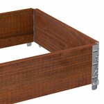 vidaXL Jardinière marron 80x60 cm bois massif de pin