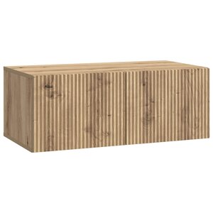 vidaXL Meuble TV mural 78 5 x 41 x 30 cm Chêne artisanal