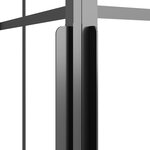 vidaXL Cabine de douche ESG dépoli 80x70x180 cm Noir