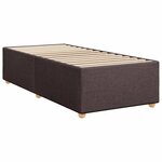 vidaXL Cadre de lit sans matelas marron foncé 80x200 cm tissu