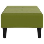 vidaXL Repose-pied Vert clair 78x56x32 cm Velours