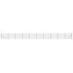 vidaXL Clôture en treillis métallique et ancrage anthracite 1 6x25 m