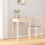 vidaXL Table à manger 55x55x75 cm Bois massif de pin