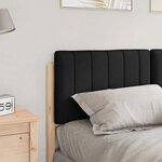 vidaXL Tête de lit capitonnée Marron et Noir 140 cm Pin massif