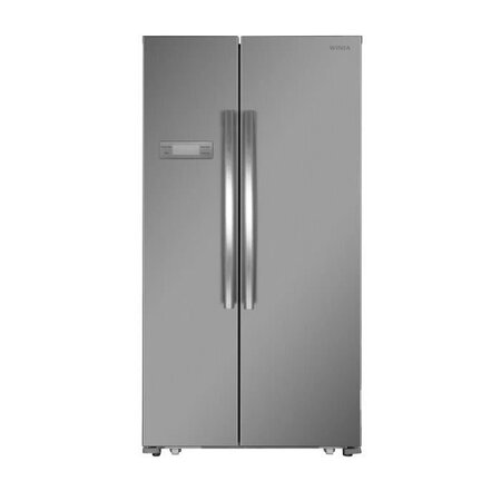 WINIA WFRN-H545B2X-Réfrigérateur américain-517L (345L + 172L)-Froid ventilé total-A++-L 90,5 x H 177 cm-Inox