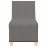 vidaXL Unité de Sofa Modulaire Sans Accoudoirs 3 Pièces Gris clair