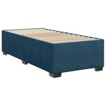 vidaXL Sommier à lattes de lit avec matelas bleu 100x200 cm