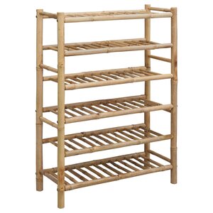 vidaXL Rack à chaussures 68 x 28 x 96 cm Bambou Naturel