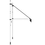 vidaXL Auvent manuel rétractable 200 cm Anthracite