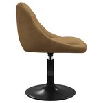 vidaXL Chaises de salle à manger pivotantes 2 Pièces Marron