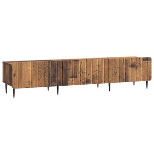 vidaXL Meuble TV Bois ancien 147 x 34 5 x 32 cm Bois d'ingénierie