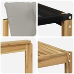 vidaXL Ensemble de canapés d'extérieur 8 Pièces Blanc et gris clair