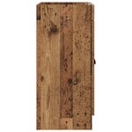 vidaXL Armoire sous évier de salle de bain Bois ancien
