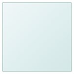 vidaXL Dessus de table Transparent 30x30 cm Verre trempé