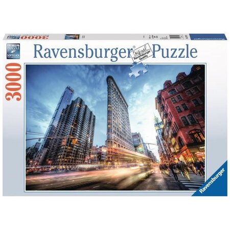 Puzzle 3000 pieces - flat iron building new york - ravensburger - puzzle  adultes - des 14 ans - La Poste