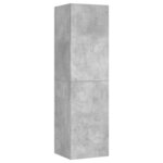 vidaXL Meuble TV Gris béton 30 5x30x110 cm Bois d’ingénierie