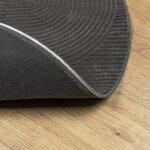 vidaXL Tapis IZA poils courts style scandinave anthracite Ø 100 cm