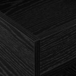 vidaXL Table d'appoint 2 Pièces Chêne noir 40 x 40 x 56 cm