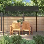 vidaXL Auvent de parasol 3 x 2 4 m Anthracite