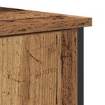vidaXL Buffet Bois Ancien 70x30x80 cm en Bois Aggloméré et Acier