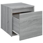 vidaXL Tiroir boîte Sonoma gris 40 5x40x40 cm Bois d'ingénierie