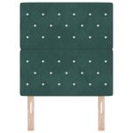 vidaXL Tête de lit LED avec tête de lit Vert foncé 80 cm Polyester