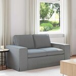 vidaXL Canapé Gris clair 162 x 80 x 82 cm tissu