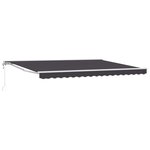 vidaXL Auvent rétractable électrique Anthracite 5 x 3 m