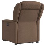 vidaXL Fauteuil inclinable Marron Tissu