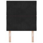 vidaXL Tête de Lit LED Design Blocs Diamant Noire 80 cm Velours