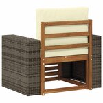 vidaXL Sofa de milieu extérieur Naturel
