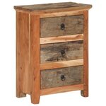 vidaXL Armoire latérale 55x33x75 cm bois massif d'acacia