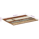 vidaXL Dessus de table rectangulaire 70x90 cm 15-16 mm Bois récupéré
