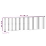 vidaXL Tête de lit murale 204x3x60 cm Bois massif de pin