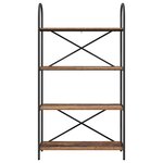 vidaXL Étagère Bois ancien 80 x 30 x 146 cm Bois d'ingénierie