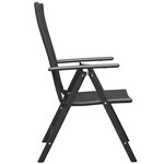 vidaXL Chaises empilables de jardin 2 Pièces Résine tressée Noir